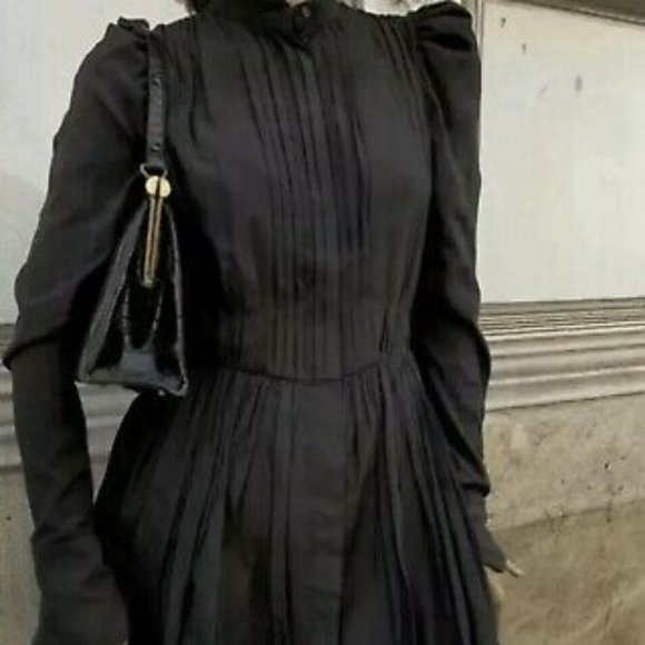 NWT H&M Studio Collection Cocktail Holidays Long sleeves Dress Puff Sleeves‎ XXS - Picture 9 of 9